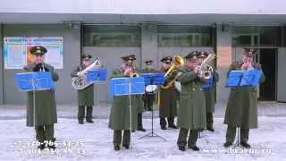 Военный оркестр. Экипаж машины боевой. Brass band. Military band.