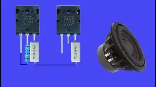 Simple Ultra Power Heavy Bass Amplifier Using 2SC5200 & 2SA1943 Transistor - Powerful