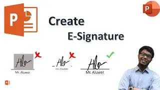 How to create E-SIGNATURE in PowerPoint