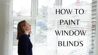 HOW TO PAINT WINDOW BLINDS | CHALK PAINT VENETIAN BLINDS