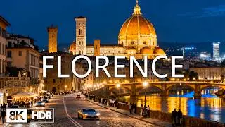 Florence Italy 8K 🇮🇹 Opulent Historic Streets, Radiant Ponte Vecchio & Luxury Tuscan Lifestyle