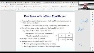 Lesson 10: Computational Game Theory by Mohammad Hajiaghayi: Ɛ-Nash Equilibria and Dominant Strategy