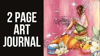 Double Page Art Journal | make it sweet