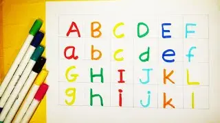 abcd Alphabets - abc learning for toddlers | abc song coloring