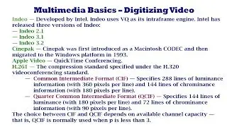 Multimedia Basics – Digitizing Video - Part 02