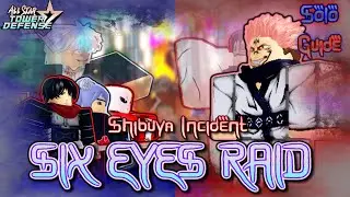 [ GOJO RAID ] Six Eyes Raid Solo / Full Skip Guide ( No 7-Stars ) | All Star Tower Defense