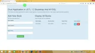 Crud Application In JSTL 1.2 Bootstrap And MYSQL Part 3