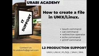 How to create a file in Unix/Linux| new file create in 