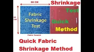 Quick Fabric Shrinkage Testing Method in Garments Industry !!!