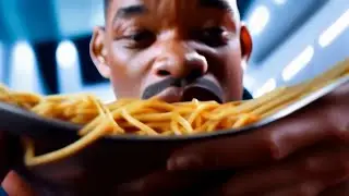 Will Smith Still Cannot Get Enough Of Spaghetti! (AI-Generated with Pika Labs)
