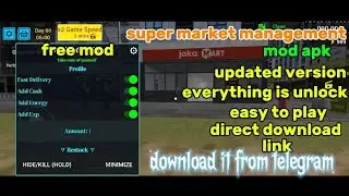 super market management simulator mod apk|unlock all features