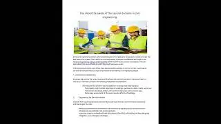 You should be aware of the several domains in civil engineering