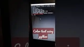 Color text Using Python code 