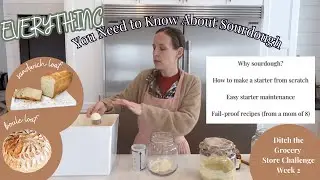 SOURDOUGH MASTERCLASS - starter from scratch, easy maintenance, recipes, and more! - Challenge wk 2