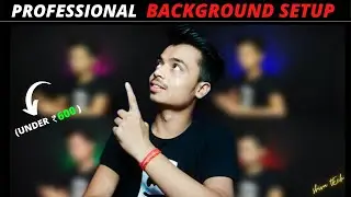 Best Budget professional backround setup for youtube videos 2021|RGB lighting background setup