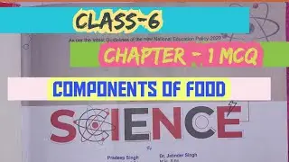 MCQ | Science | Chapter - 1 | Components Of Food  Class - 6