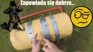 Napowietrzacz do trawy . Areator własnej roboty...