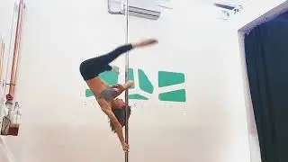 Pole Dance уроки. Перехват - аиша/флаг, флаг/аиша.