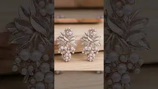 most beautiful party wear earrings design/#fashion #earrings #korean #studs #earringsdesign #video