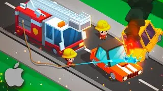 Idle Firefighter Tycoon - Fire Emergency Manager | iPhone 12/iOS Gameplay