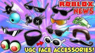 ROBLOX NEWS: UGC Face Accessories Released! - New User Generated Items Showcase