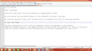 xampp mysql password changed