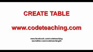 How to CREATE TABLE on ORACLE SQL