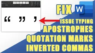 RESOLVED: When Your KEYBOARD Won't Type APOSTROPHES/ QUOTATION MARKS/ INVERTED COMMAS
