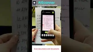 File scanning, image to PDF conversion, scanning to table conversion, document scanning