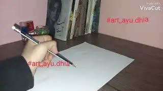 رسم ورده 😍..قلم رصاص ...💞