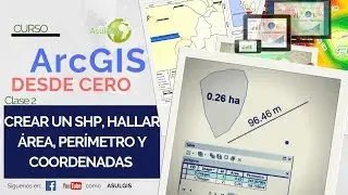 Create a shp, find AREA, PERIMETER, and COORDINATES - ArcGis from Scratch 🔥 [Class 2]