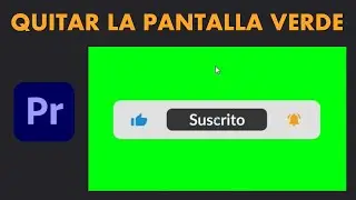 How to remove a green background with Adobe Premiere Pro