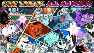 Battle Cats | One Lineup, ALL Advents (Deadly, Merciless, Brutal, Revenge) v13.5