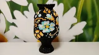 Модульное оригами.Ваза с рисунком в стиле Петербургская роспись (мастер-класс) 2 часть