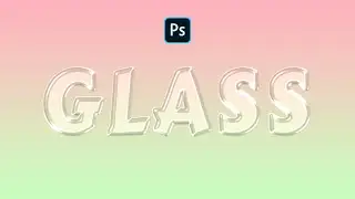 3D GLASS TEXT EFFECT.