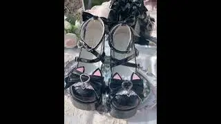 Black kitty heels 🐈‍⬛👠 #heels #shoes #kitty #fashion #fyp