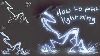 How to paint lightning