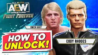 How To UNLOCK Cody Rhodes, Owen Hart and MORE in AEW Fight Forever! (Paul Wight, Brodie Lee etc)