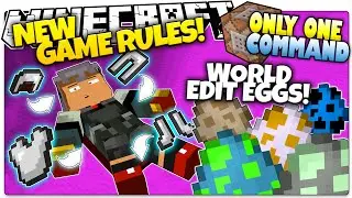 Minecraft | NEW COMMANDS | WORLD EDIT EGGS! | Only One Command (One Command Creation)