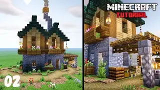 Start to Finish Medieval House Construction! 🏰 | Minecraft House Tutorial #02