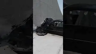 BeamNG: 200KM/H C43 Crash Test 😱#shorts