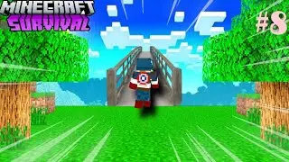 Minecraft Survival part-8 I build a bridge and One fish man house go and watch 😆😆😆