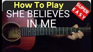 KENNY ROGERS - SHE BELIEVVES IN ME GUITAR LESSON #SHEBELIEVESINME