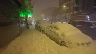 Yoğun Kar Yağışı Bağcılar İstanbul