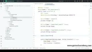 Java Spring Boot Part - 03 | Create Department Entity Class | Create Department Repository Interface