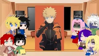 👒 Naruto's Friends react to Naruto vs Sasuke | Kakashi | Naruto as Luffy 👒 Naruto react Compilation