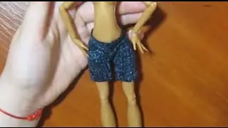 Как сшить джинсовые шорты для куклы Барби Монстер Хай make shorts for dolls♥DIY♥Идеи рукоделия!