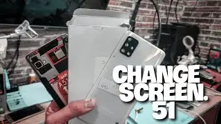 تغيير شاشة a51 || change screen