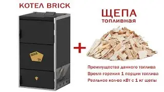 Котел на щепе. Пиролизный котел BRICK XS.