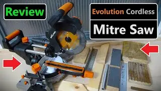 Evolution Cordless R185SMS-Li 185mm Sliding Mitre Saw - Review - 5% 0ff See Video Description!